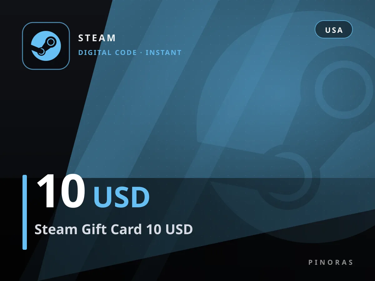Steam Gift Card 10 USD — Pinoras