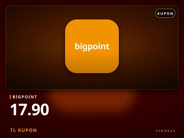Bigpoint 17.90 TL Kupon