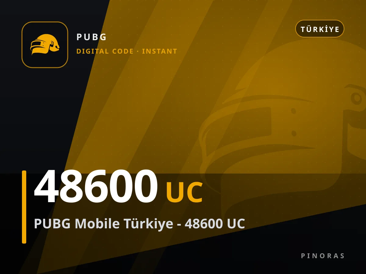 PUBG Mobile Türkiye - 48600 UC — Pinoras