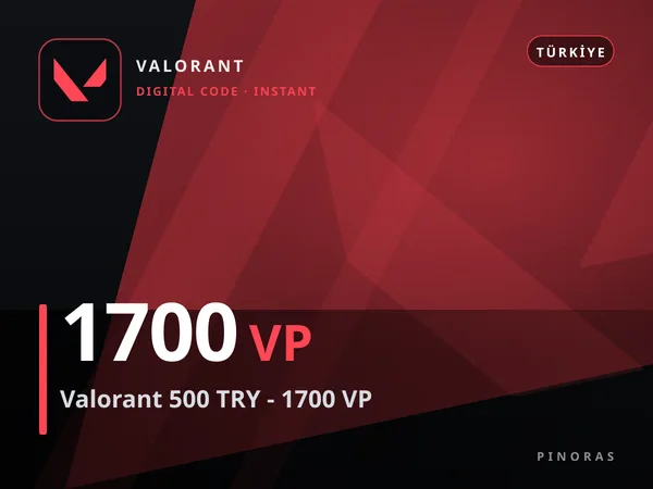 Valorant 500 TRY - 1700 VP