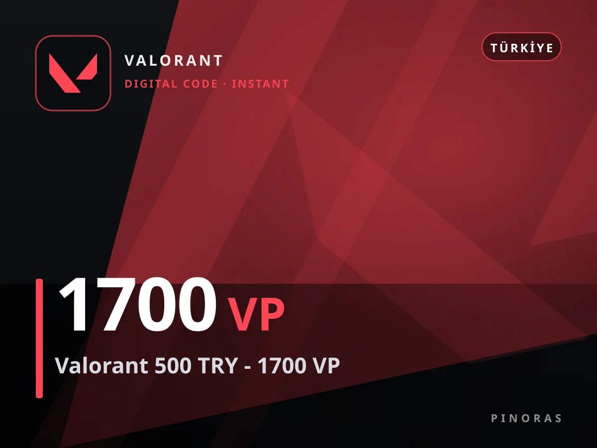 Valorant 500 TRY - 1700 VP — Pinoras