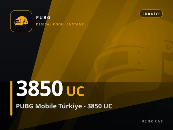 PUBG Mobile Türkiye - 3850 UC