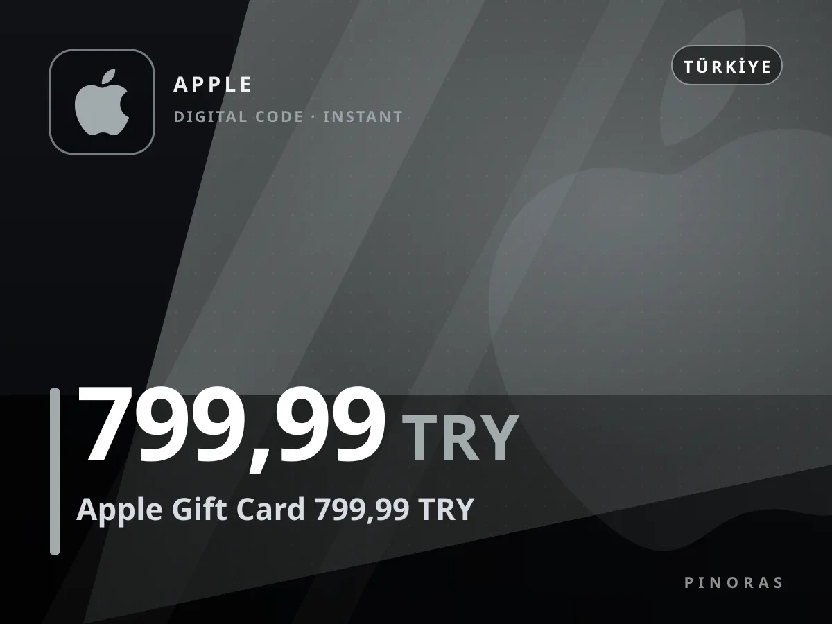 Apple Gift Card 799,99 TRY — Pinoras