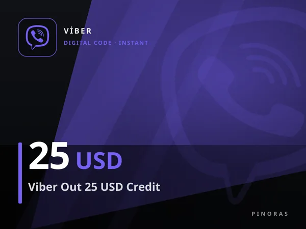 Viber Out 25 USD Credit