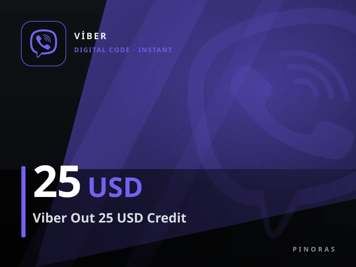 Viber Out 25 USD Credit — Pinoras