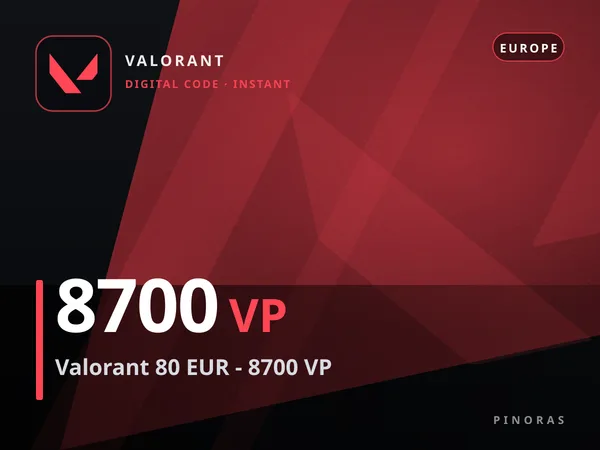 Valorant 80 EUR - 8700 VP