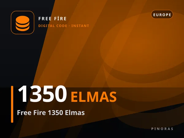 Free Fire 1350 Elmas