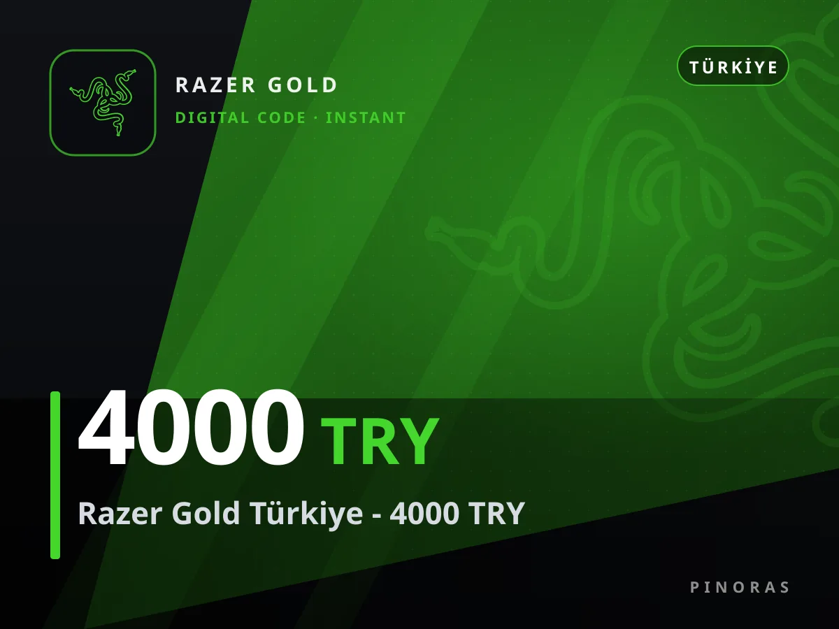 Razer Gold Türkiye - 4000 TRY — Pinoras