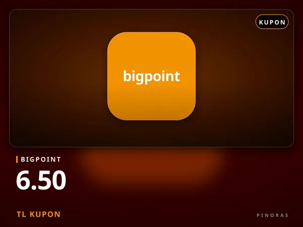 Bigpoint 6.50 TL Kupon