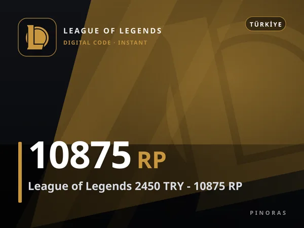 League of Legends 2450 TRY - 10875 RP