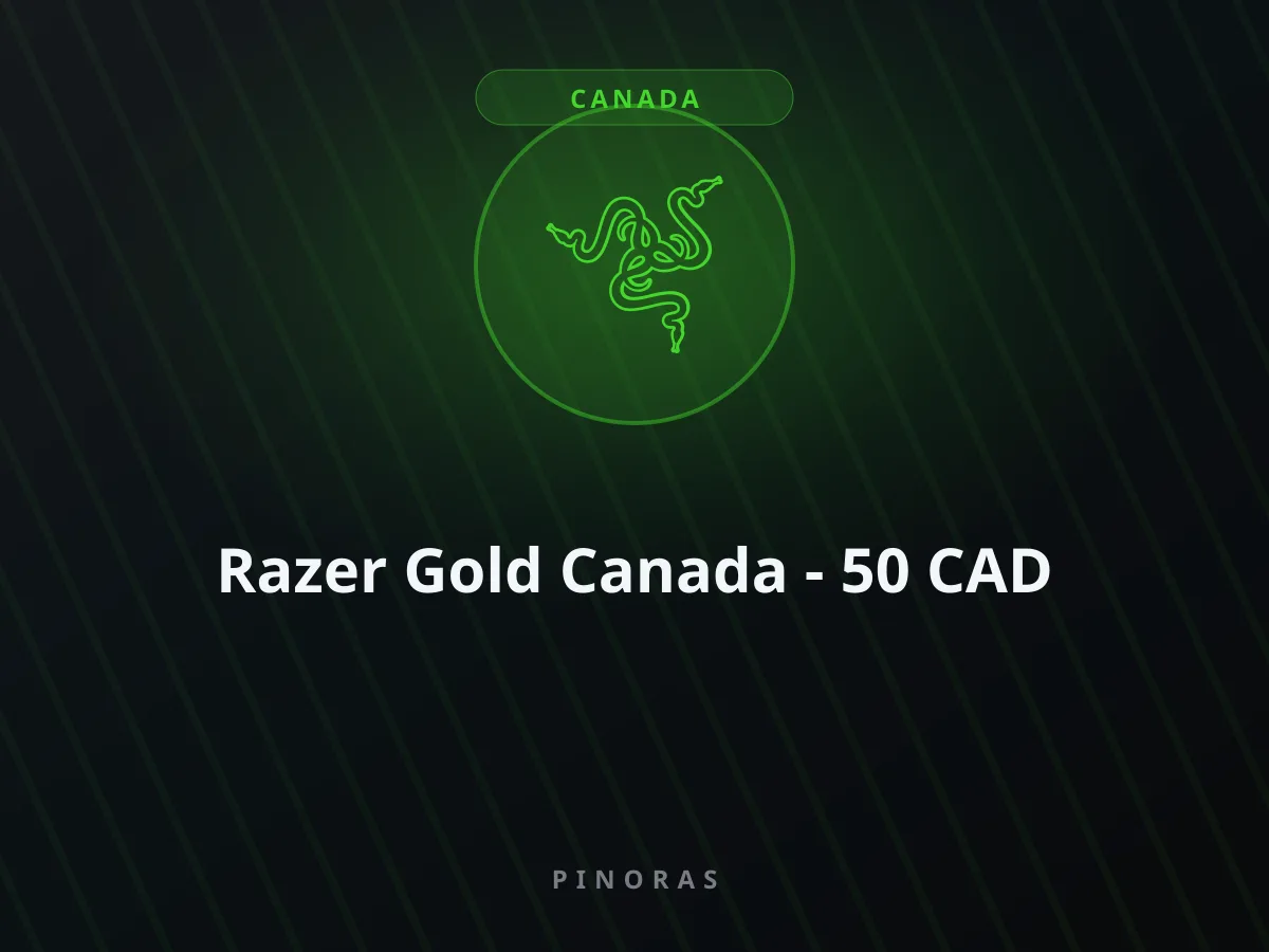 Razer Gold Canada - 50 CAD — Pinoras