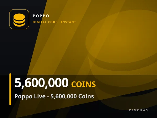 Poppo Live - 5,600,000 Coins