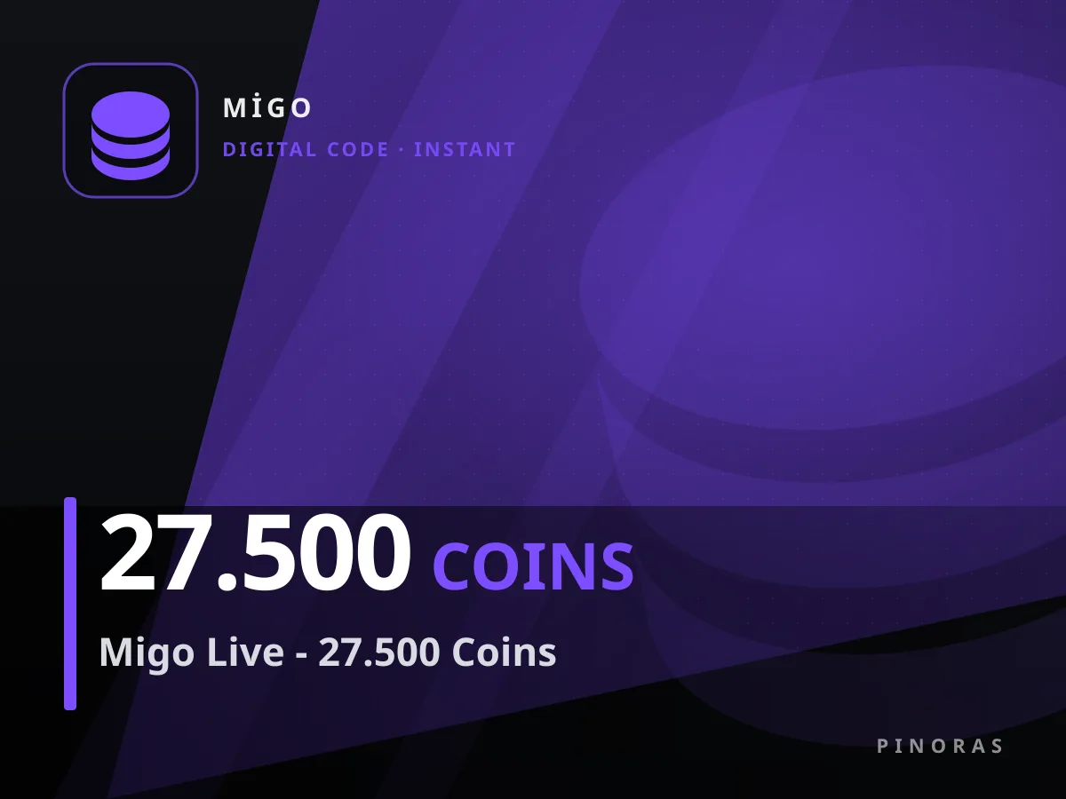 Migo Live - 27.500 Coins — Pinoras