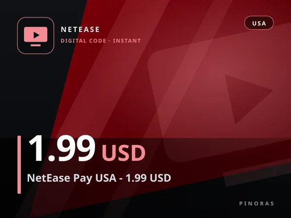 NetEase Pay USA - 1.99 USD