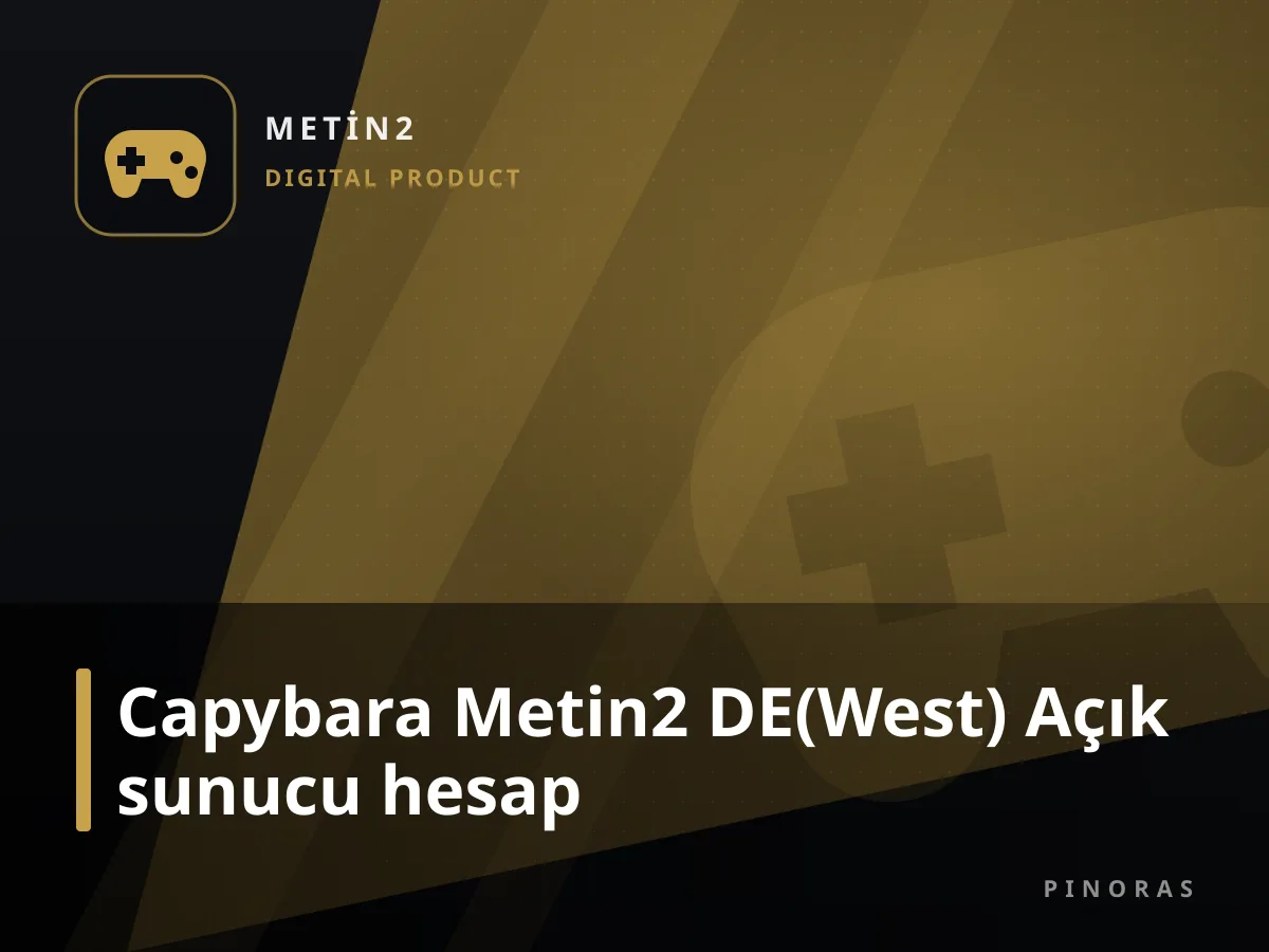 Capybara Metin2 DE(West) Açık sunucu hesap — Pinoras