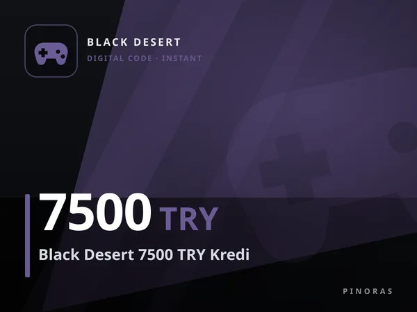 Black Desert 7500 TRY Kredi