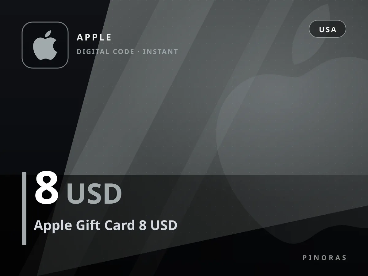 Apple Gift Card 8 USD — Pinoras