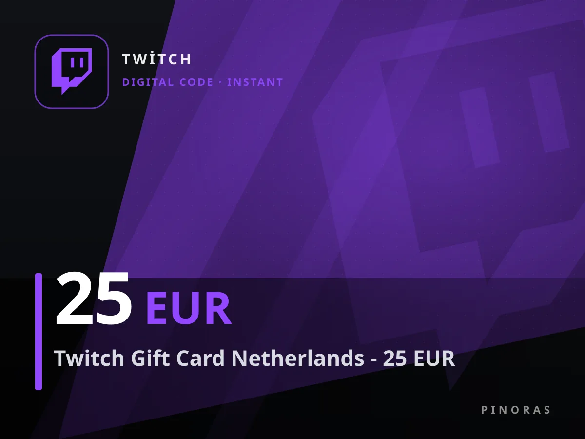 Twitch Gift Card Netherlands - 25 EUR — Pinoras