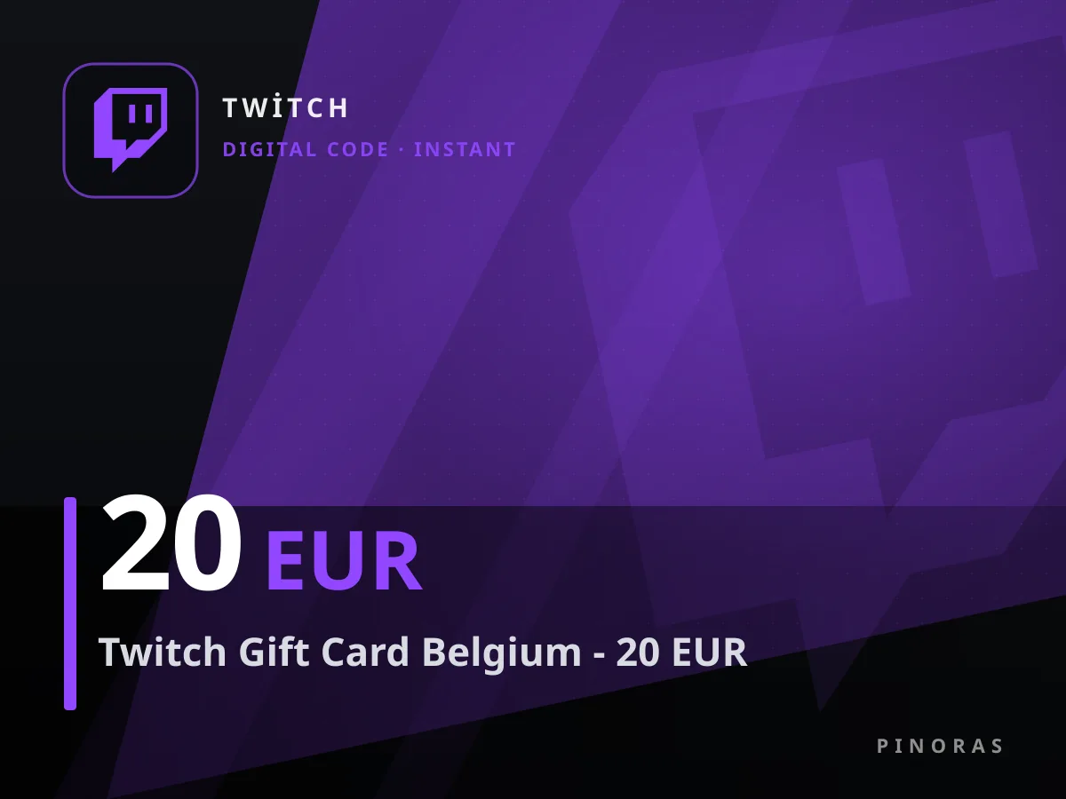Twitch Gift Card Belgium - 20 EUR — Pinoras