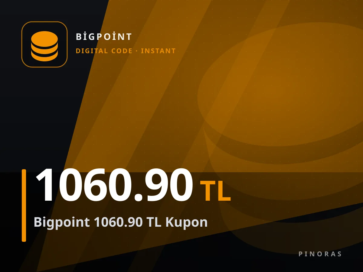 Bigpoint 1060.90 TL Kupon — Pinoras