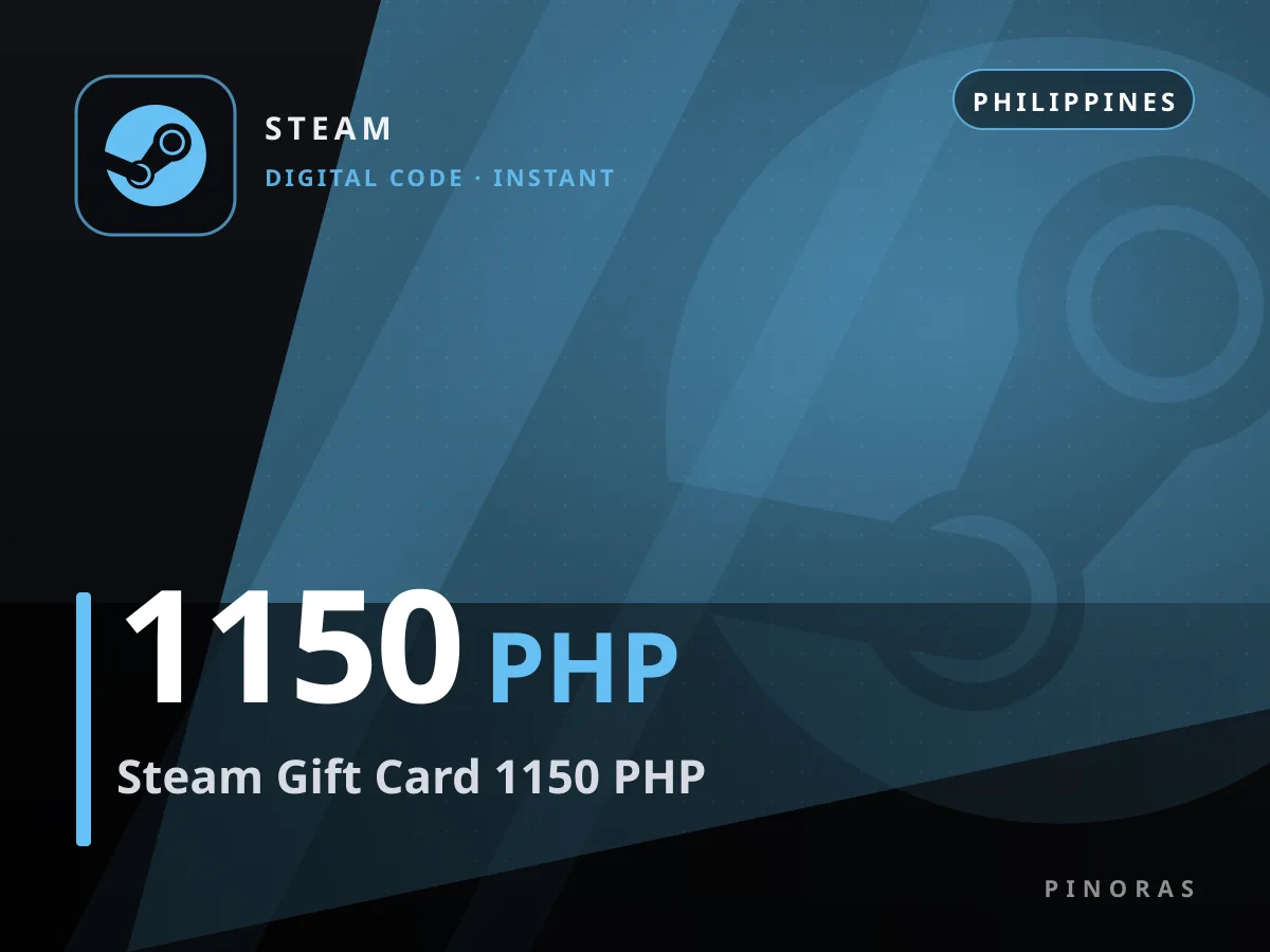 Steam Gift Card 1150 PHP — Pinoras