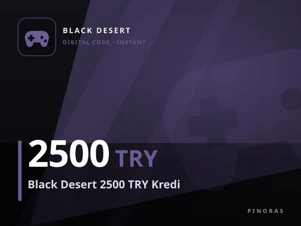Black Desert 2500 TRY Kredi