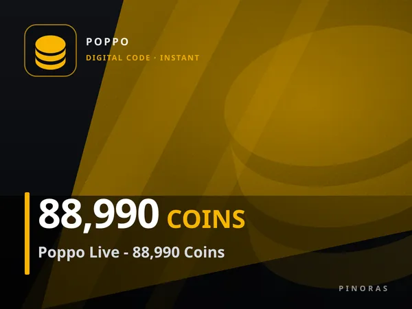 Poppo Live - 88,990 Coins