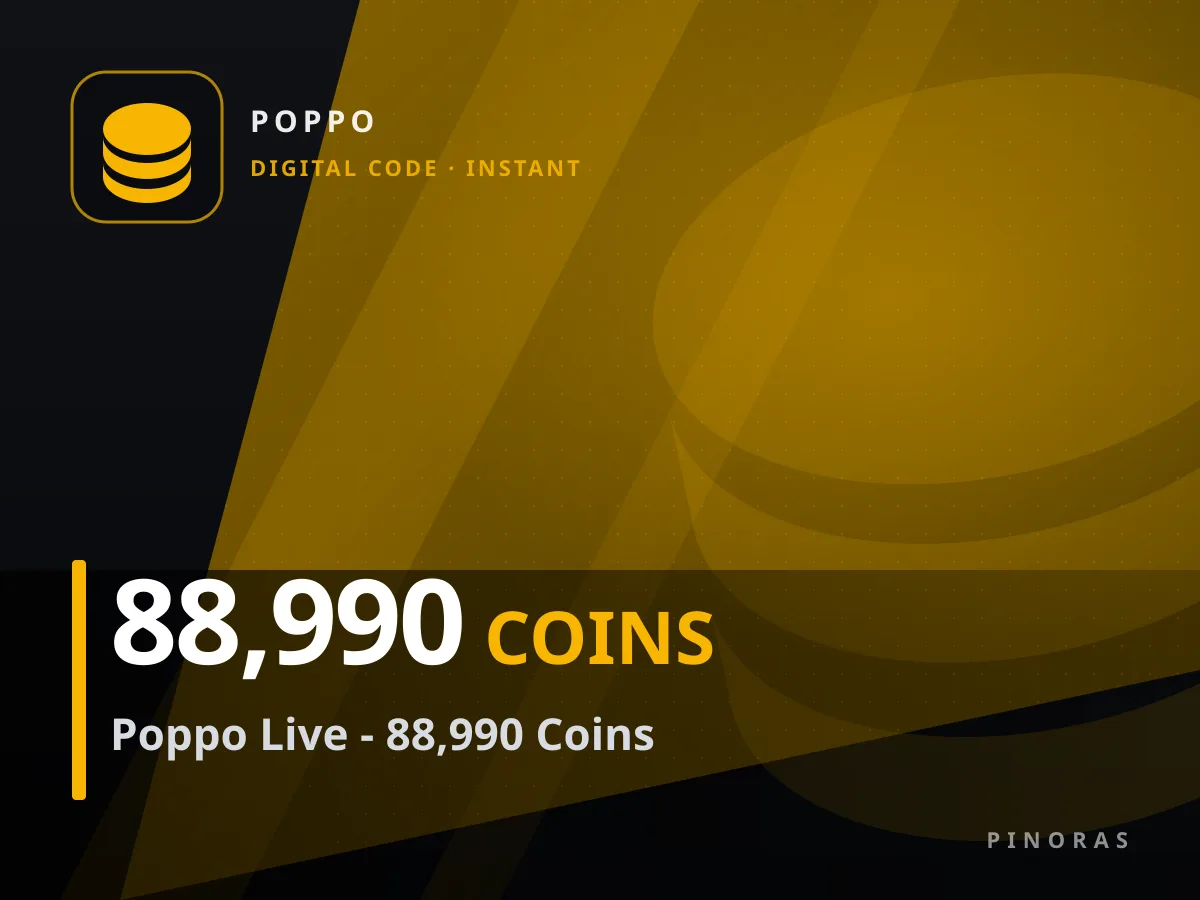 Poppo Live - 88,990 Coins — Pinoras