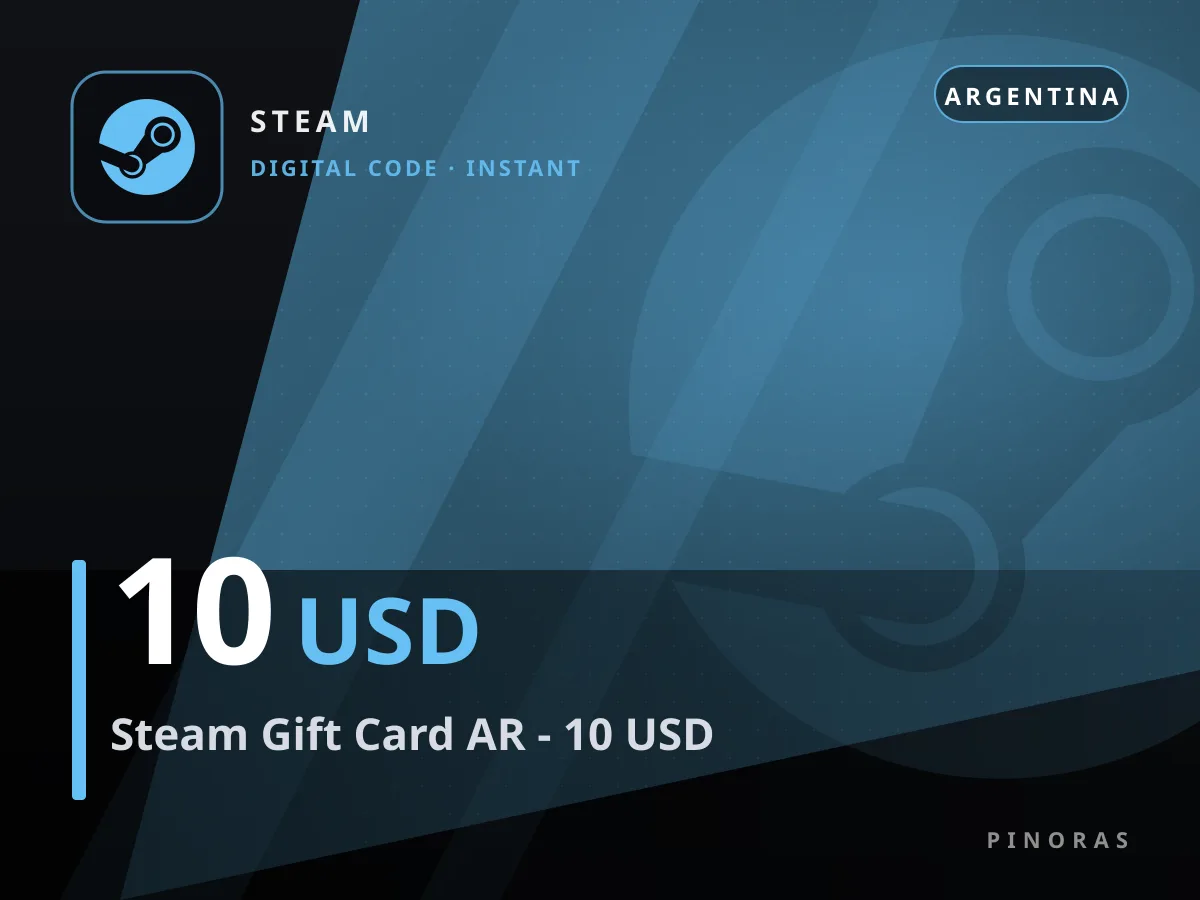 Steam Gift Card AR - 10 USD — Pinoras