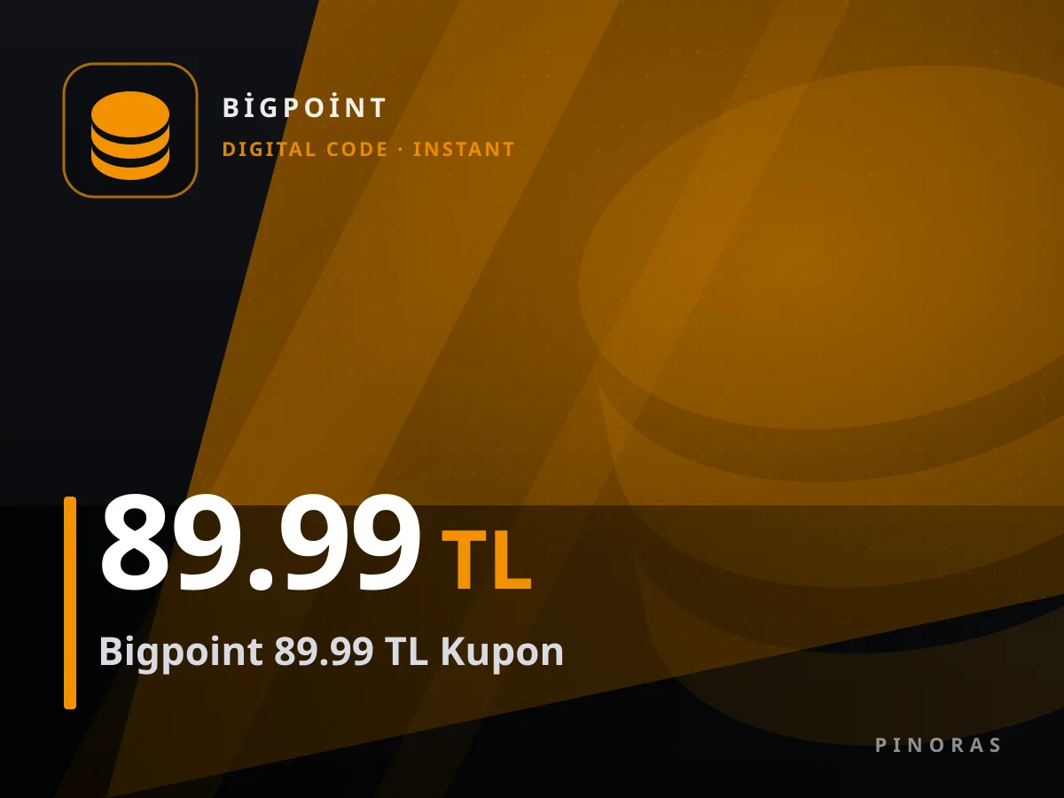 Bigpoint 89.99 TL Kupon — Pinoras