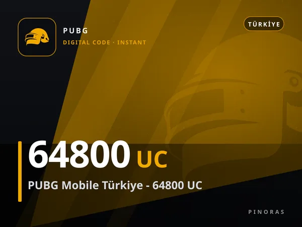 PUBG Mobile Türkiye - 64800 UC