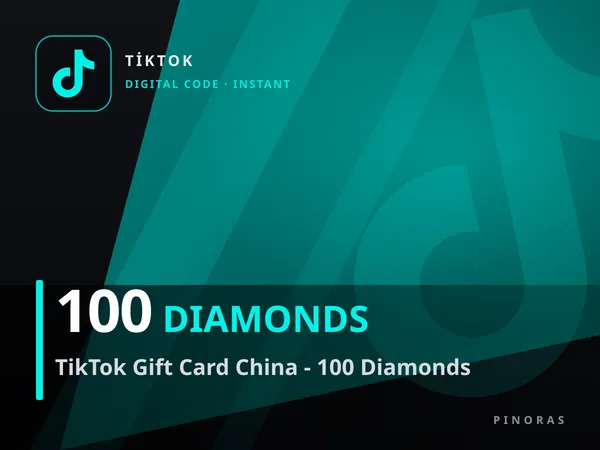 TikTok Gift Card China - 100 Diamonds