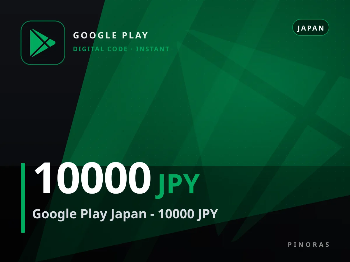 Google Play Japan - 10000 JPY — Pinoras