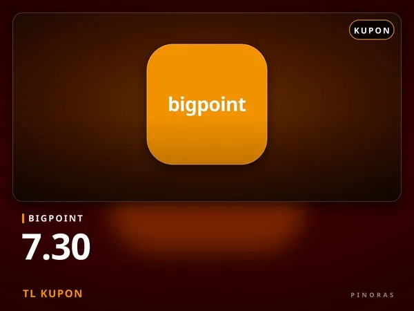 Bigpoint 7.30 TL Kupon