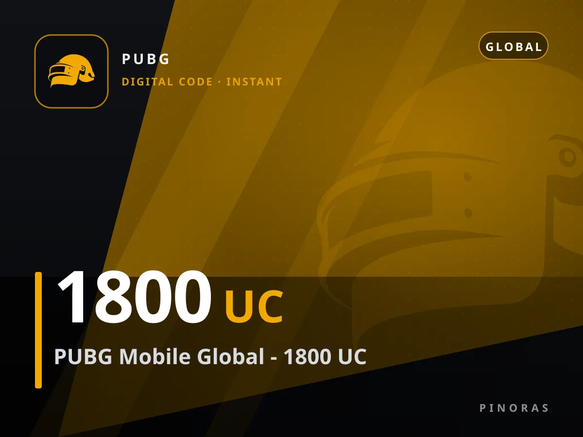 PUBG Mobile Global - 1800 UC — Pinoras