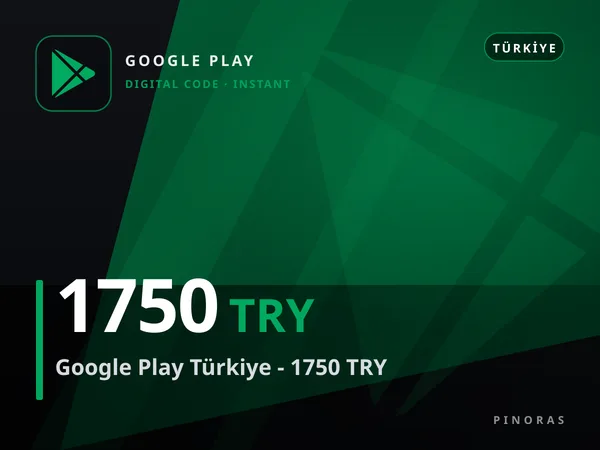 Google Play Türkiye - 1750 TRY