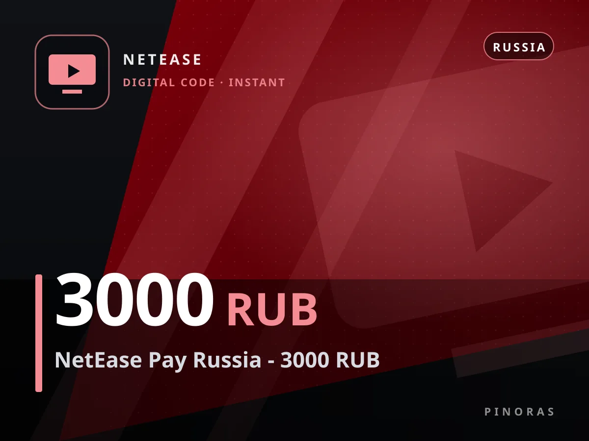 NetEase Pay Russia - 3000 RUB — Pinoras