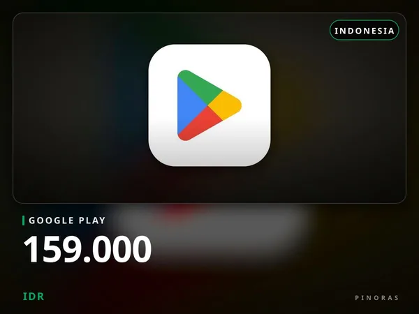 Google Play Indonesia - 159.000 IDR