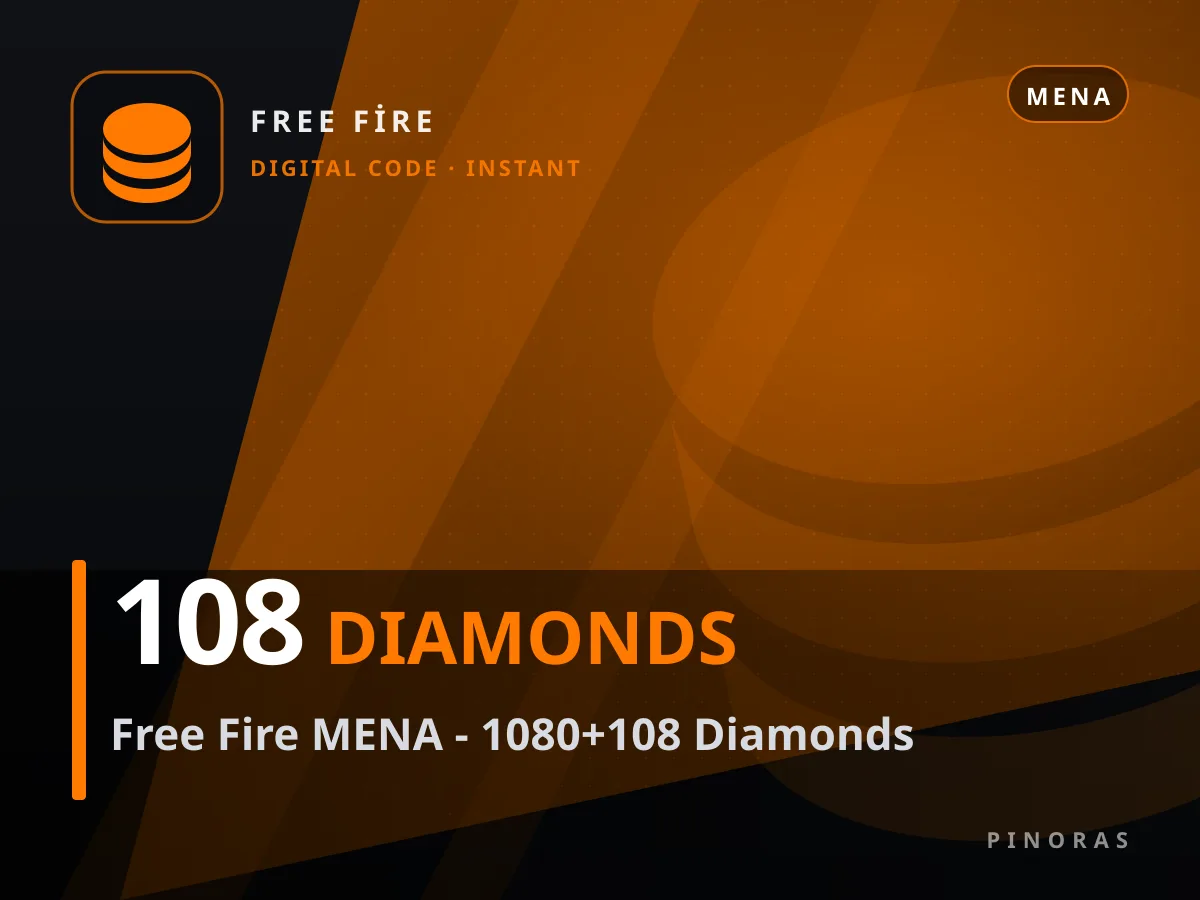 Free Fire MENA - 1080+108 Diamonds — Pinoras