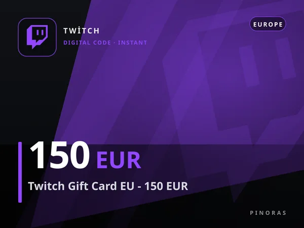 Twitch Gift Card EU - 150 EUR