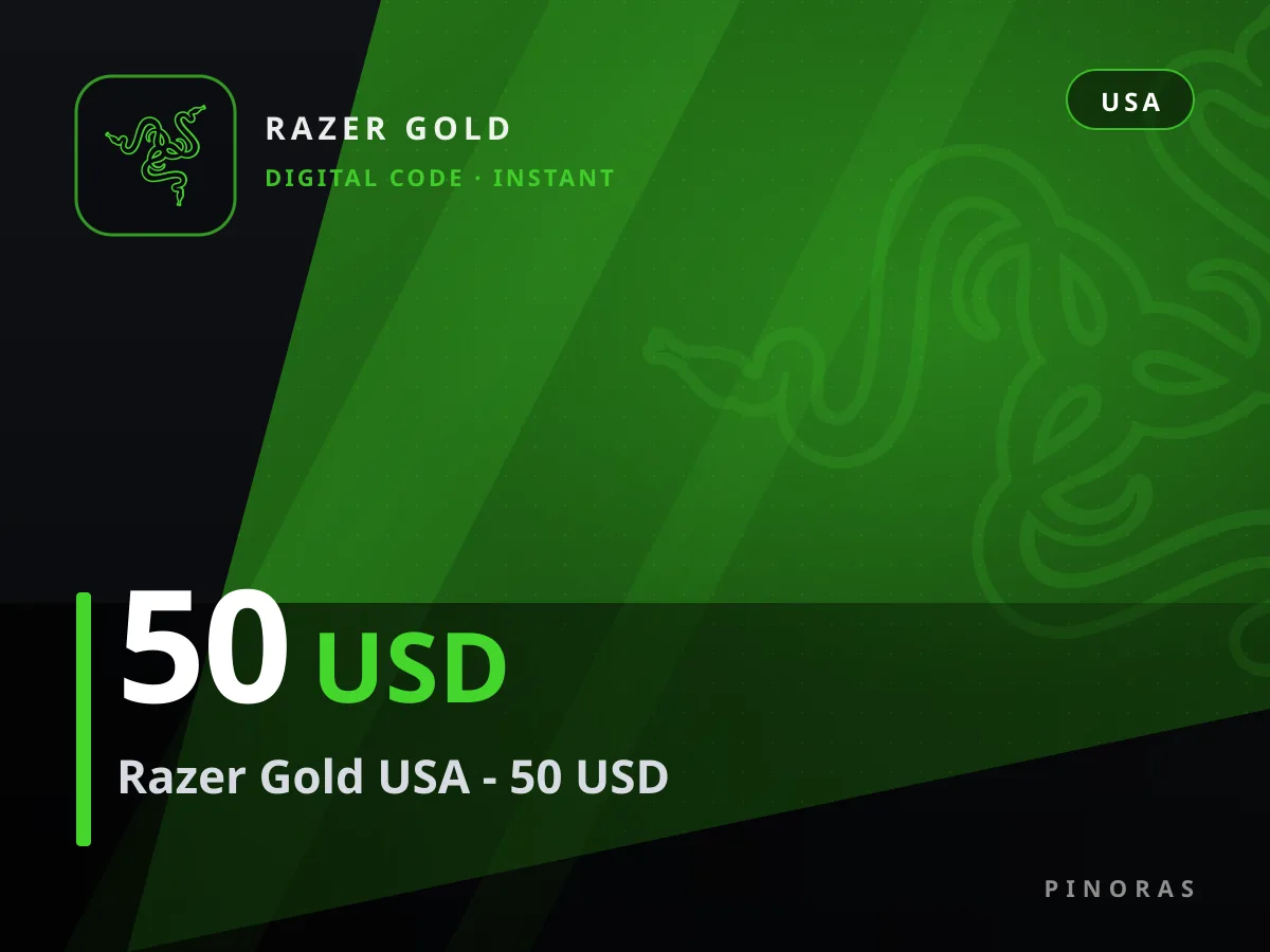 Razer Gold USA - 50 USD — Pinoras