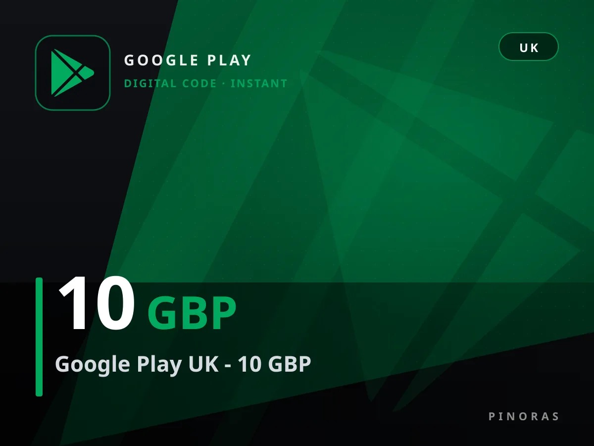 Google Play UK - 10 GBP — Pinoras