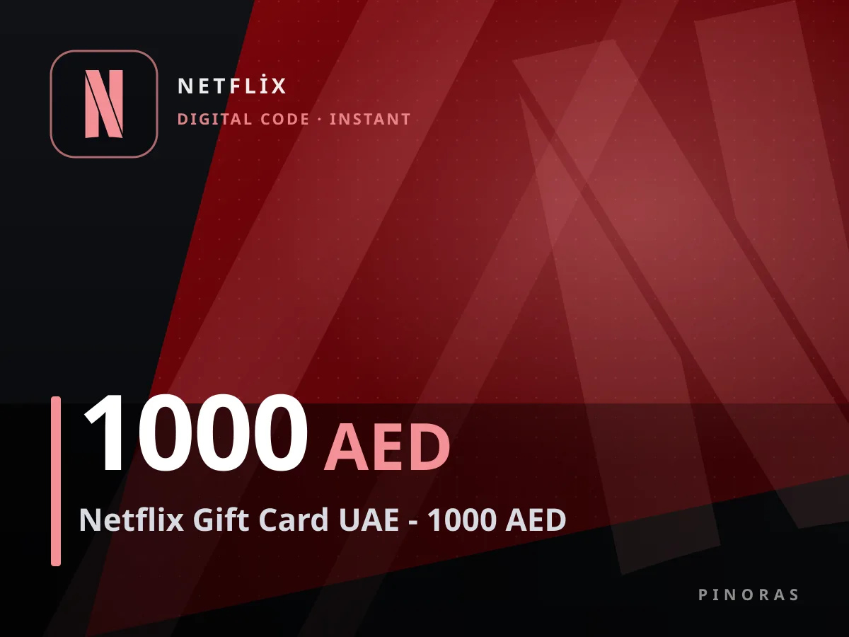Netflix Gift Card UAE - 1000 AED — Pinoras