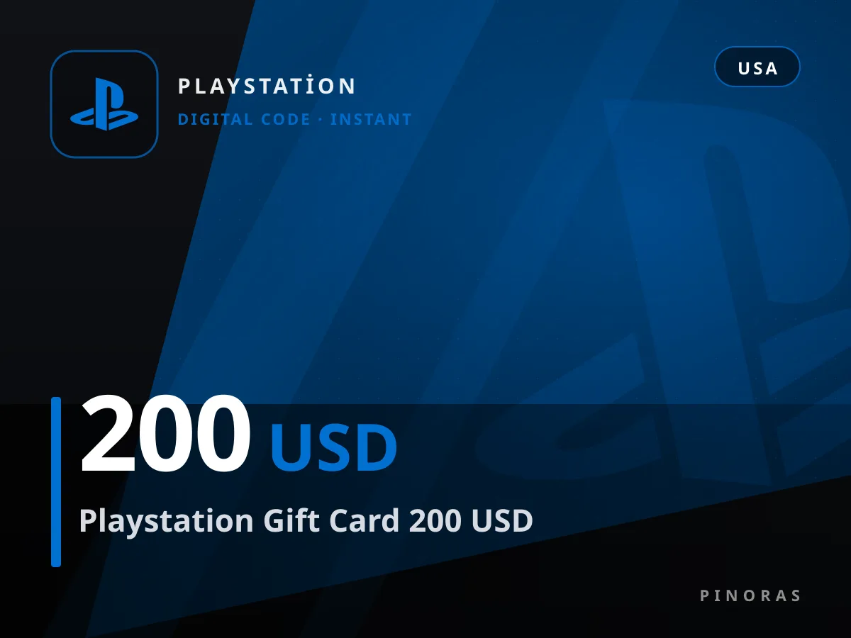 Playstation Gift Card 200 USD — Pinoras