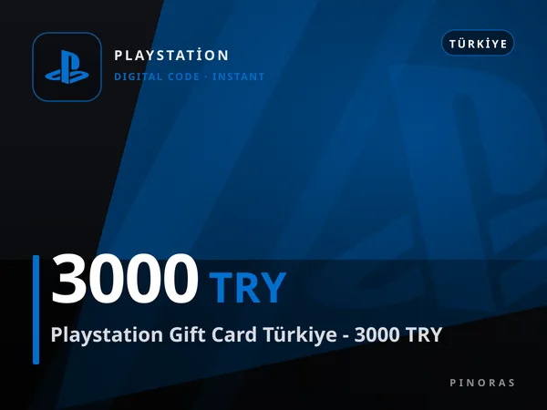 Playstation Gift Card Türkiye - 3000 TRY