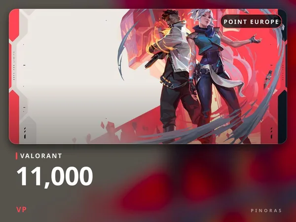 Valorant 100 EUR - 11000 VP
