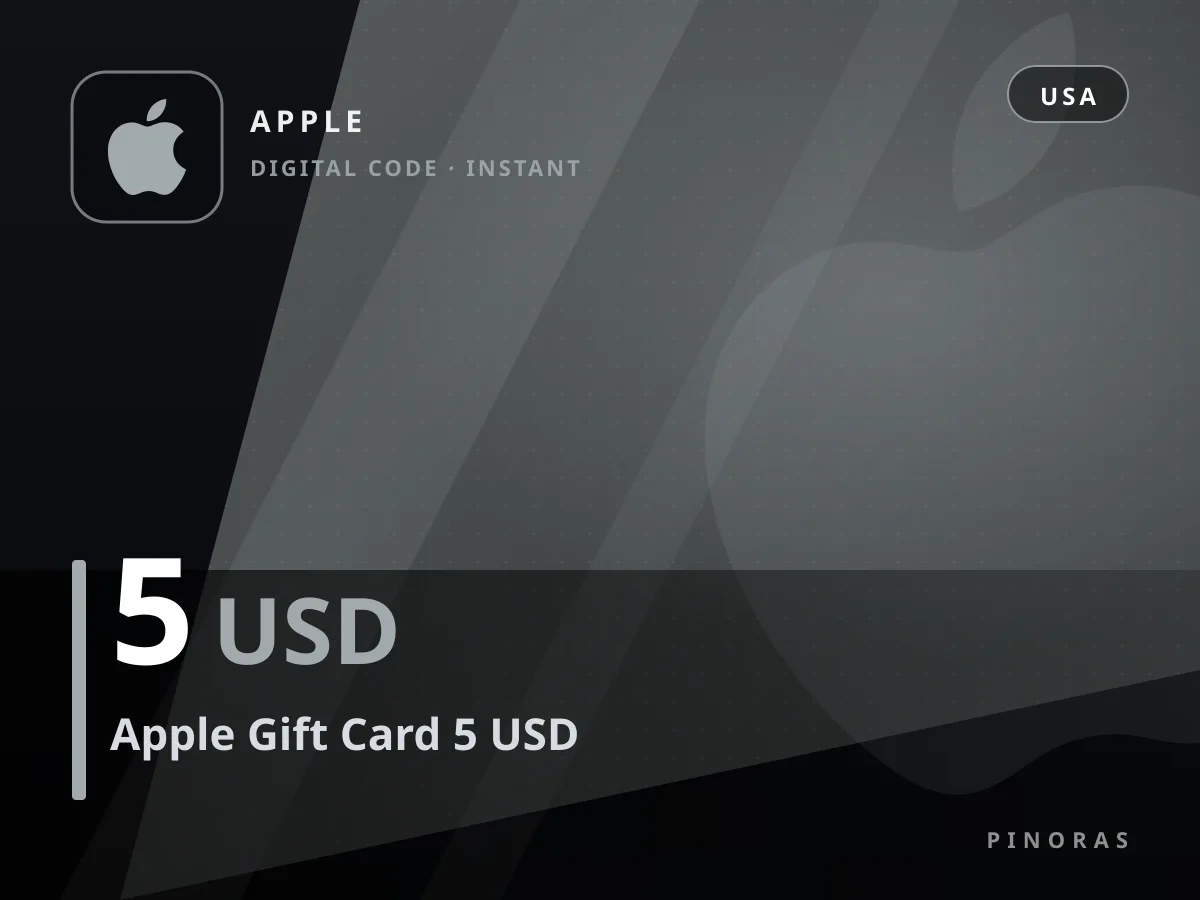 Apple Gift Card 5 USD — Pinoras