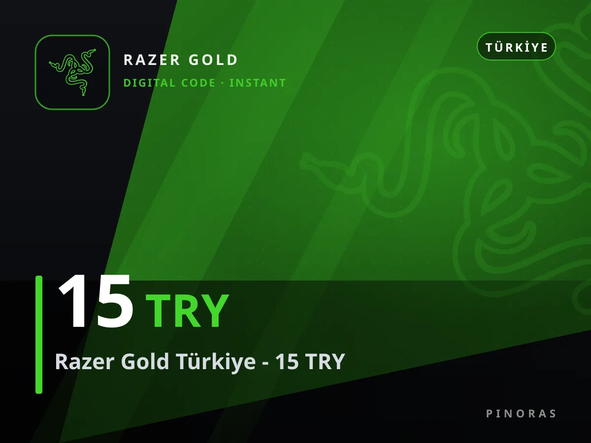 Razer Gold Türkiye - 15 TRY — Pinoras