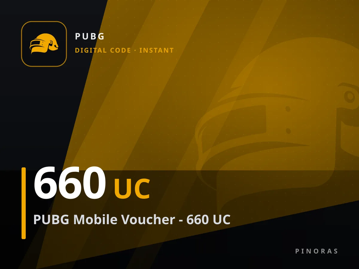 PUBG Mobile Voucher - 660 UC — Pinoras