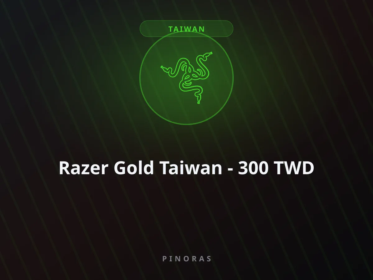 Razer Gold Taiwan - 300 TWD — Pinoras